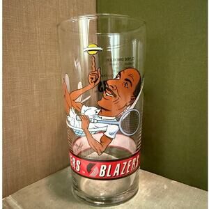 Clyde Drexler Blazers Glass • 92–93 Dairy Queen • Vintage • 6.5”